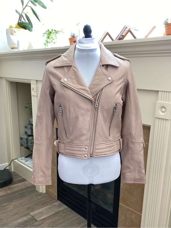 Blank NYC Jackets & Blazers - NWOT BlankNYC Womens Leather Moto Jacket - Blush Pink